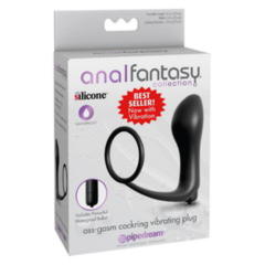 Ass-Gasm Cockring Vibrating Plug Анальная пробка с вибрацией с эрекционным кольцом