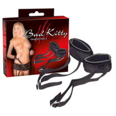 Фиксация для рук с привязью Bad Kitty Handtights