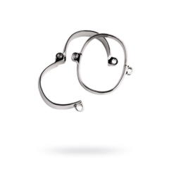 Наручники, TOYFA Metal, серебристые, 4,5Х5,5см