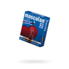 Презервативы Masculan Classic 2,  3 шт.  С пупырышками (Dotty)  ШТ
