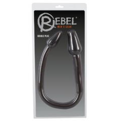 Двусторонний анальный плаг с гибким соединением Double Plug Black
