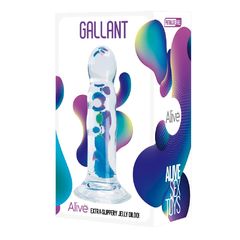 Фаллоимитатор на присоске Gallant Jelly Dildo прозрачный