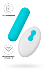 Вибропуля A-toys Tnim, силикон, голубой, 6,5 см