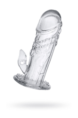 Насадка на пенис с дополнительной стимуляцией A-Toys by TOYFA Uco, TPE, прозрачный, 13 см