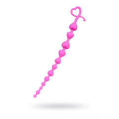 Анальная цепочка ToDo by Toyfa Long Sweety, силикон, розовая, 34 см, ? 2,7 см